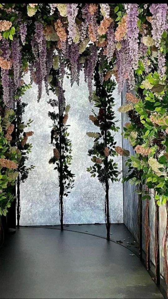A scenic floral build